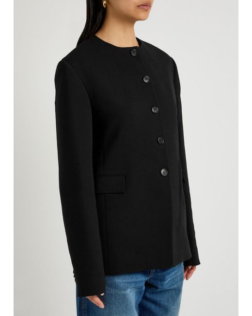 Khaite Black Jameson Woven Jacket