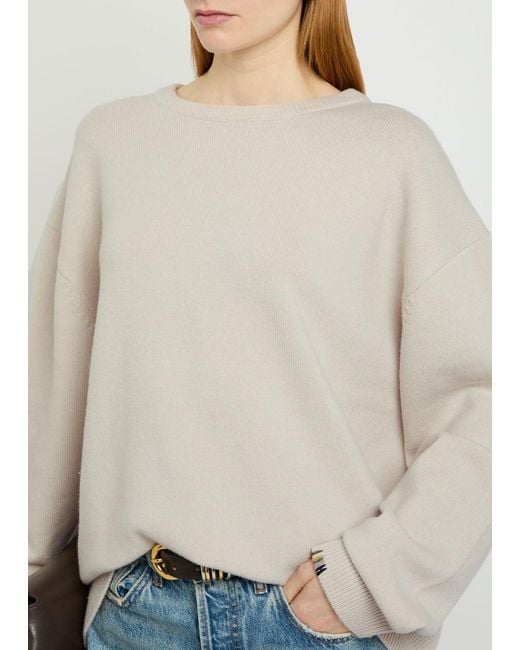 Extreme Cashmere White N°431 Mike Cashmere-Blend Jumper