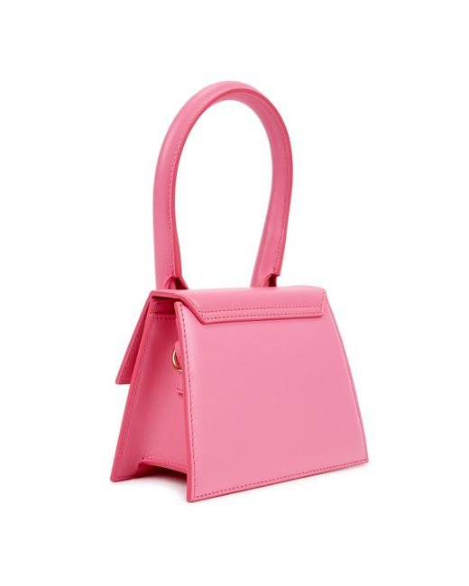 Jacquemus Pink Le Chiquito Moyen Leather Top Handle Bag, Bag