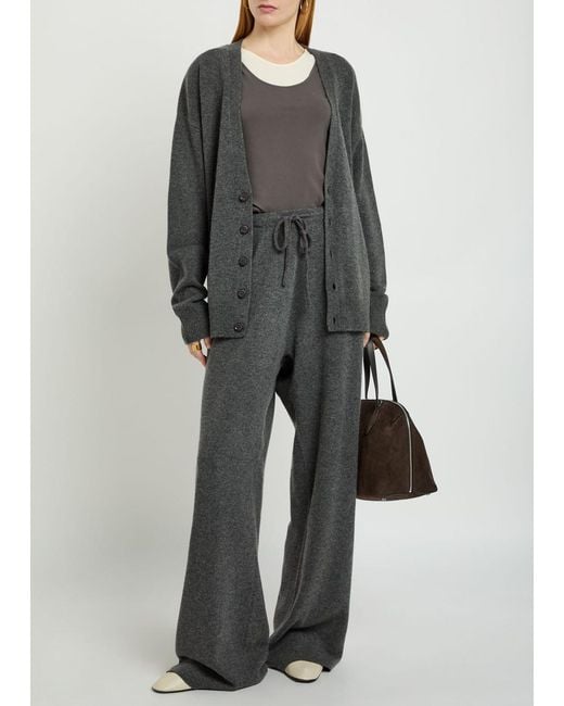 Extreme Cashmere Gray N°459 Jonah V-Neck Cashmere-Blend Cardigan