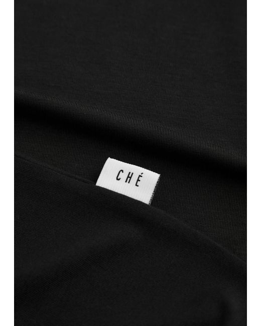 CHE Black Body Stretch-Jersey T-Shirt for men