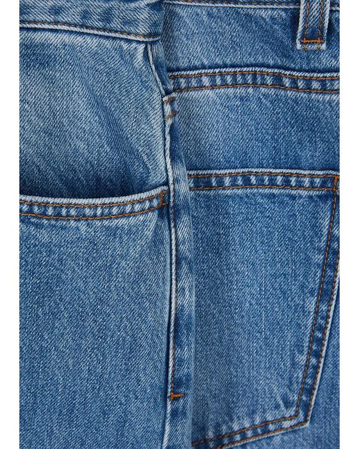 The Row Blue Eglitta Straight-leg Jeans