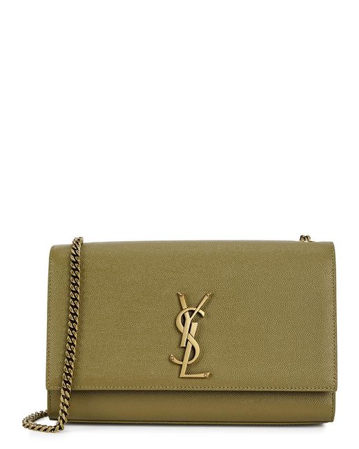 Saint Laurent Green Kate Medium Leather Shoulder Bag, Shoulder Bag