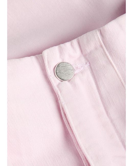 Agolde Pink X Maria Mcmanus Belted Wide-Leg Jeans