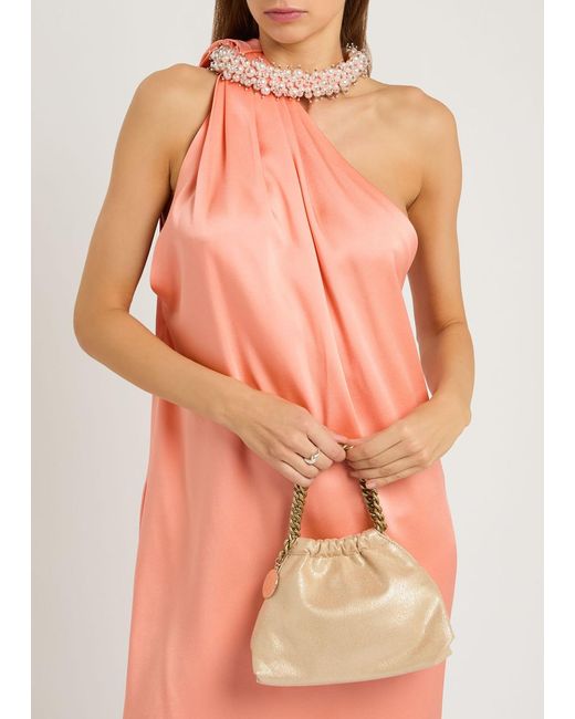 Stella McCartney Natural Falabella Drawstring Faux Leather Cross-Body Bag