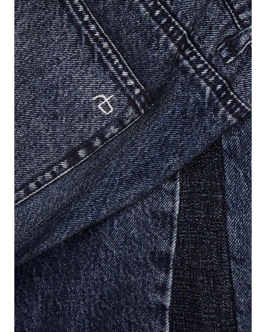 Rag & Bone Blue Miramar Jeans-print Cotton Trousers