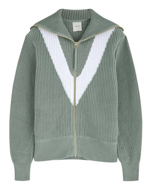 Varley Green Ada Knitted Cotton Jacket
