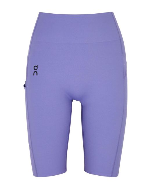 On Shoes Blue Movement Stretch-Jersey Shorts
