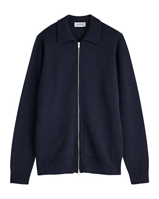 トップス JOHN SMEDLEY Wool Cardigan Burley - Extra Fine Merino Wool Cardigan | John Smedley UK