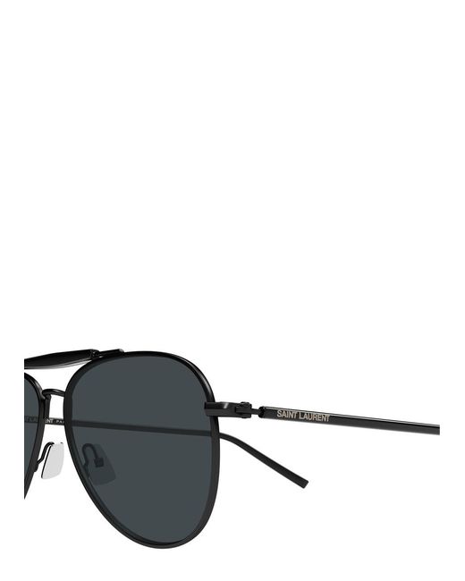Saint Laurent Black Aviator-Style Sunglasses for men