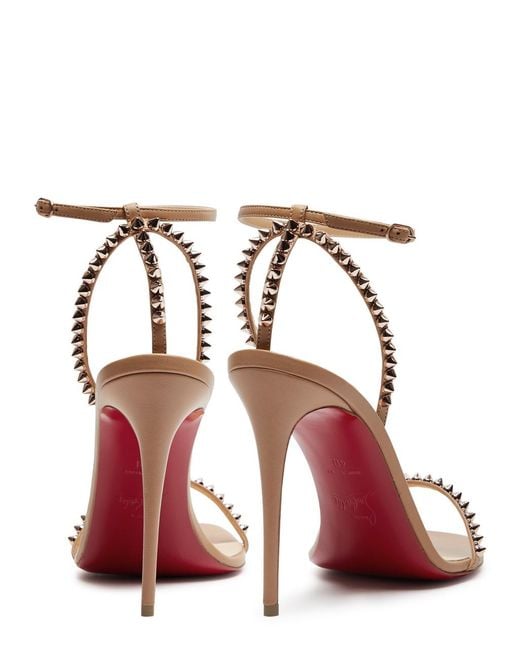 Christian Louboutin Metallic So Me 100 Studded Leather Sandals