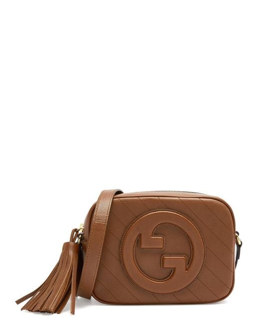 Gucci Brown Blondie Leather Camera Bag