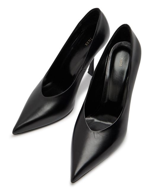 Jude Black Kiss 105 Leather Pumps