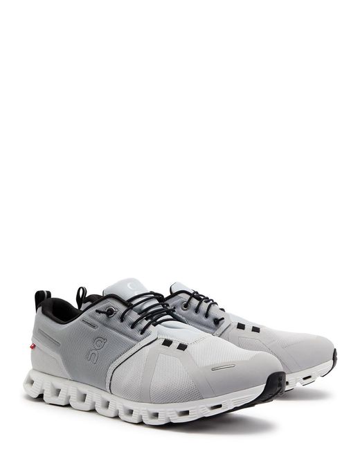 On Shoes Gray On Cloud 5 Panelled Mesh Sneakers for men
