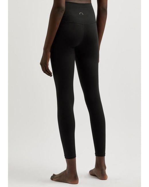 Varley Black High-Waist Stretch Jersey Leggings