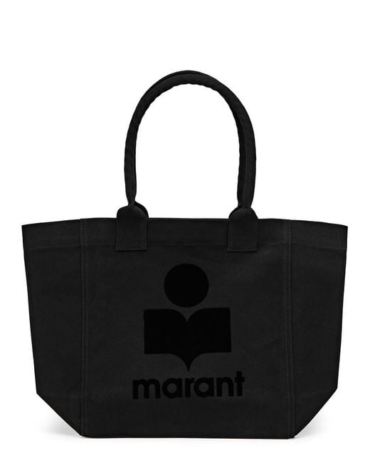 Isabel Marant Black Yenky Small Canvas Tote