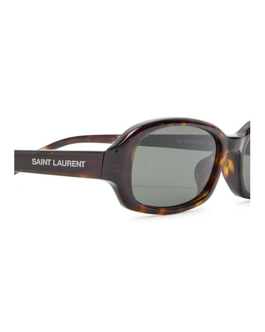 Saint Laurent Multicolor Erin Narrow Rectangle-Frame Sunglasses