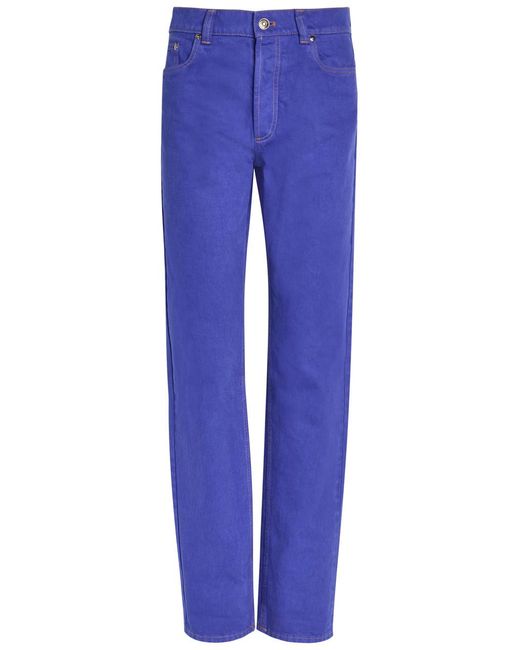 Versace Blue Straight-Leg Jeans