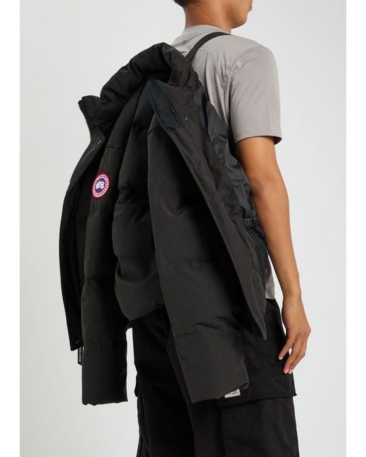 Canada Goose Black Bayview Parka Quilted Arctic-Tech Jacket for men