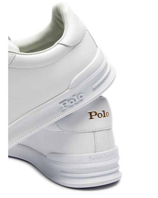 Polo Ralph Lauren White Heritage Court Ii Leather Sneakers for men