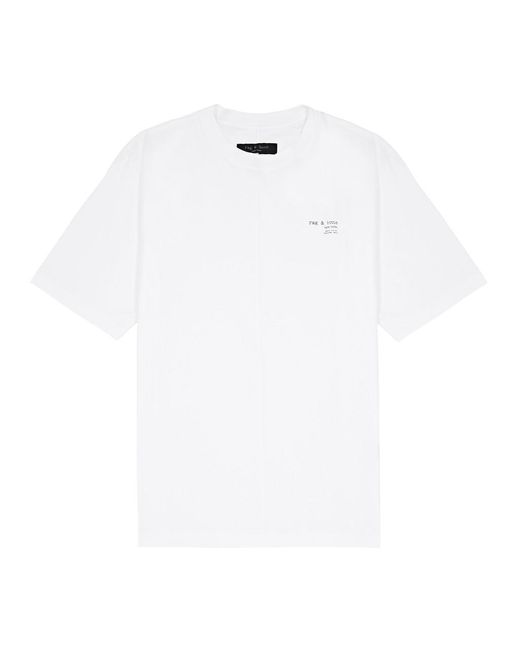 Rag & Bone White Logo-print Cotton T-shirt for men