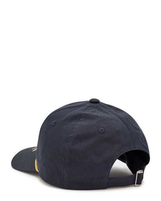 Percival Blue Kingsley Logo-Embroidered Cotton-Blend Cap for men