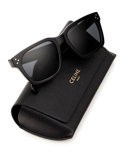 Celine Wayfarer-style Sunglasses in Black for Men | Lyst UK