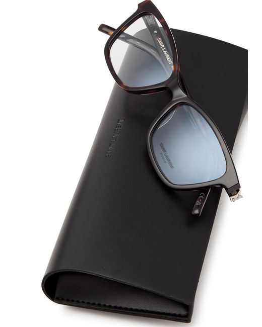 Saint Laurent Brown Wayfarer-Style Designer Optical Glasses