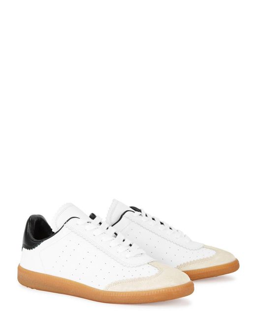 Isabel Marant White Velcro Strap Sneakers