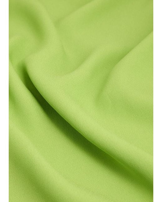 Taller Marmo Green Luna Crepe Maxi Kaftan Dress