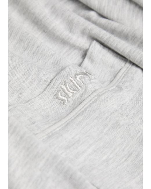 Skims White Jersey Pyjama Set