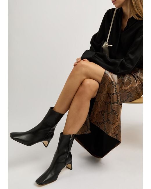 【関税込み】Aeyde ブラック Tabitha アンクルブーツ Aeyde Tabitha 65 Leather Ankle Boots in Black | Lyst