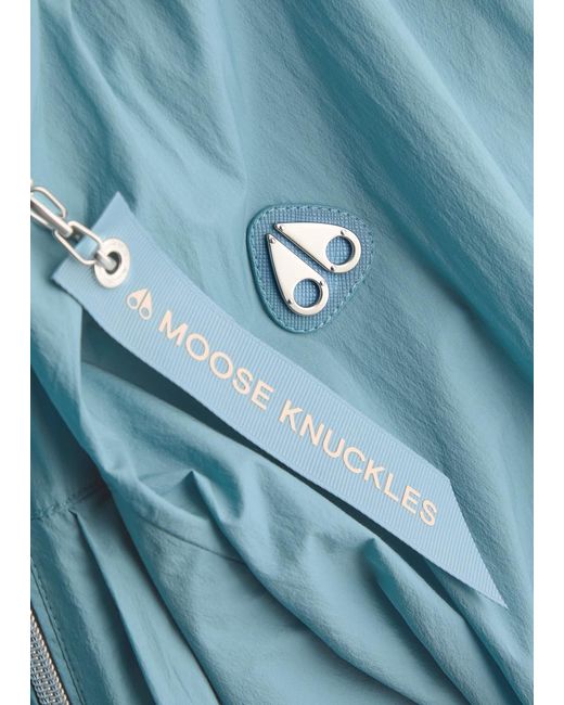 Moose Knuckles Blue Waverly Shell Overshirt Jacket for men