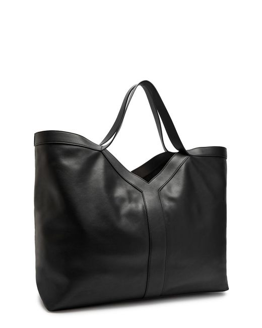 Saint Laurent Black Y Maxi Leather Tote Bag for men