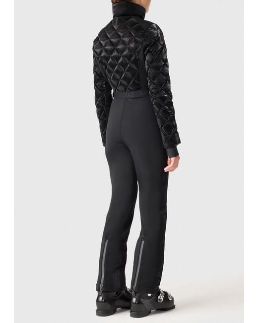 Mackage Black Inga Quilted Bonded Fleece Ski Suit