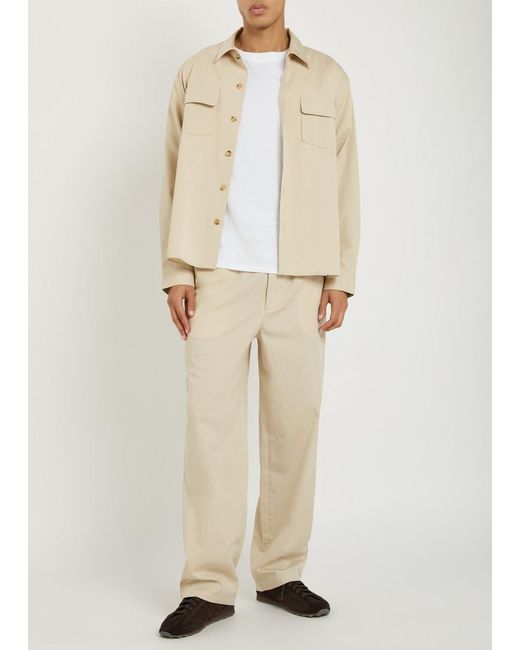 FRAME Natural Cotton Overshirt for men