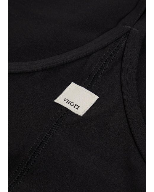 vuori Black All The Feels Soft-Cup Bra