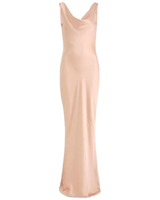 Norma Kamali Pink Maria Satin Gown