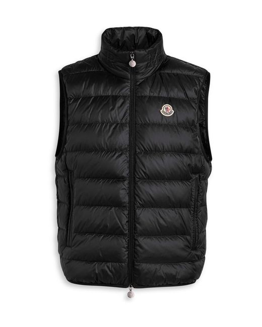 Moncler Black Rocoque Quilted Shell Gilet for men