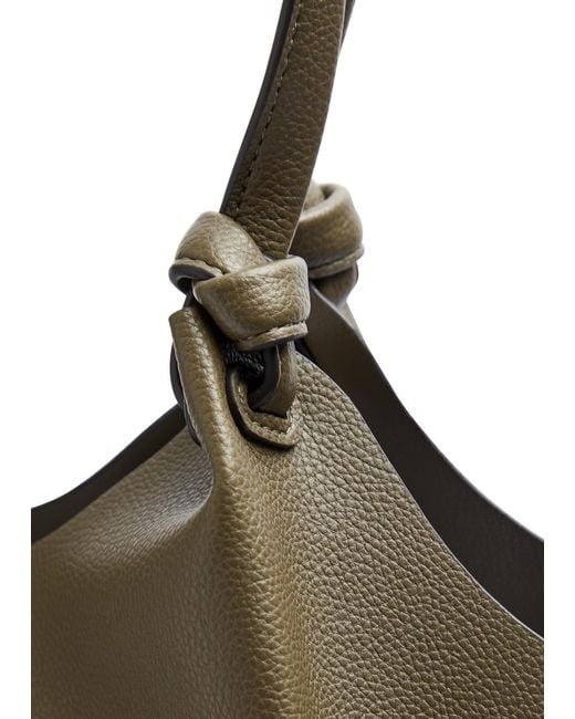 DKNY Green Paula Medium Grained Leather Tote Bag