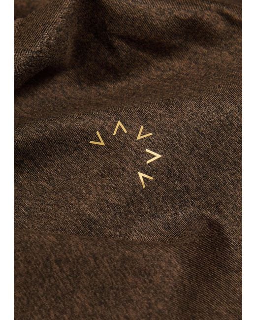 Varley Brown Always Warm Half-Zip Stretch-Jersey Top