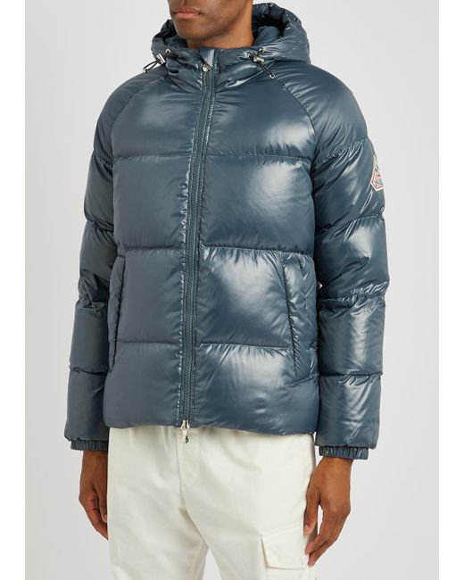 Pyrenex Sten Blue Quilted Shell Jacket 