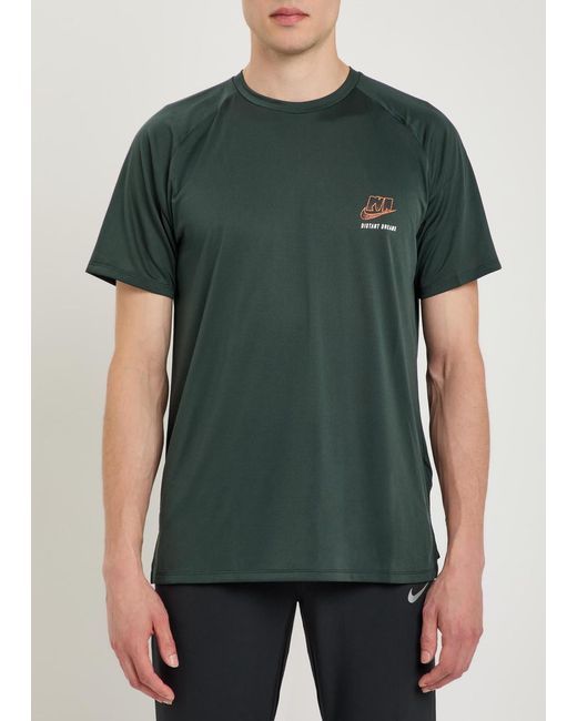 Nike Green Distant Dreams Jersey Running T-Shirt for men
