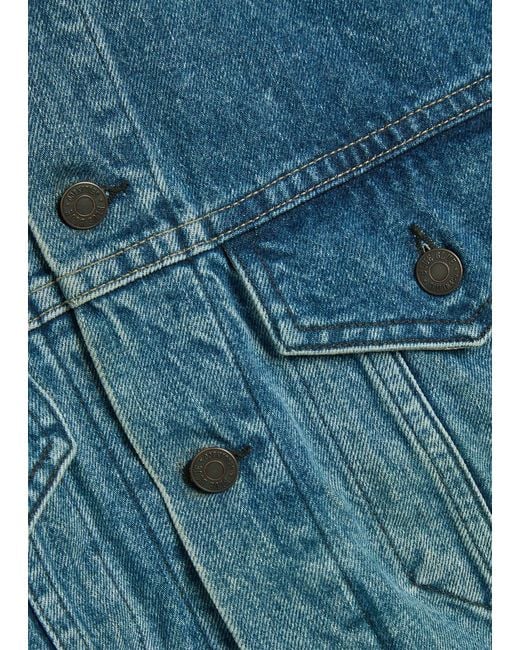 Blue Blue Japan Blue Panelled Denim Jacket for men