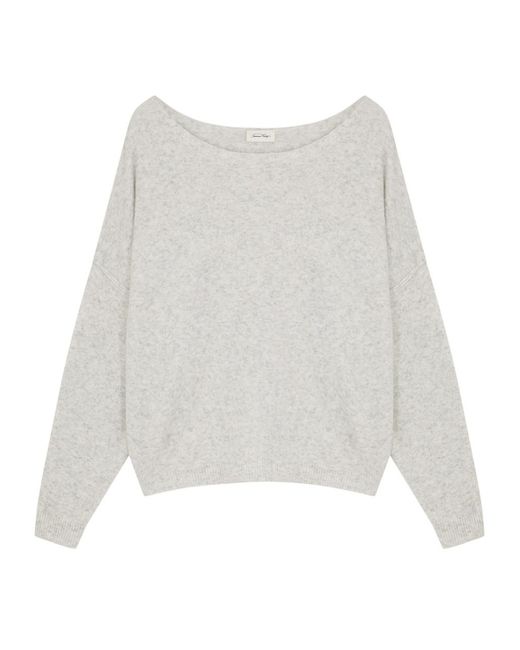 American Vintage White Damsville Knitted Jumper