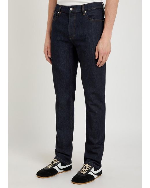 FRAME Blue Modern Straight-Leg Jeans for men