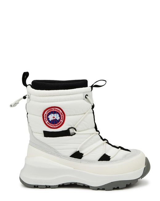 Canada Goose White Toronto Quilted Shell Ankle Boots for men