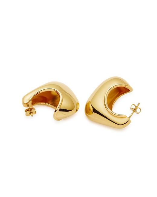 Missoma Metallic Hera Dome Large 18Kt-Plated Earrings