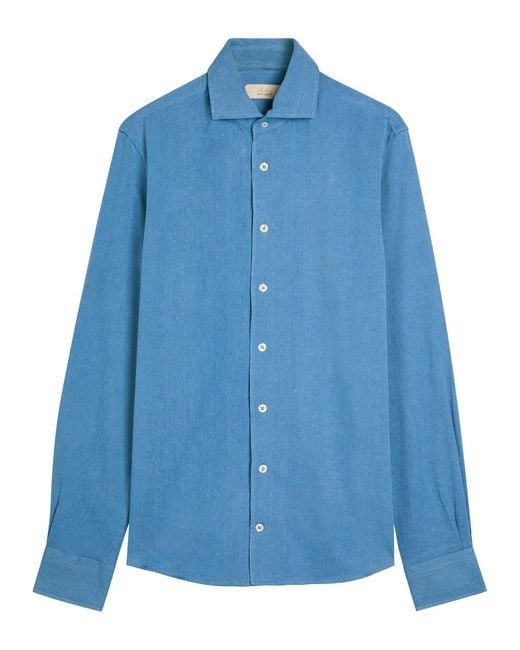 Aurélien Blue Chambray Shirt for men