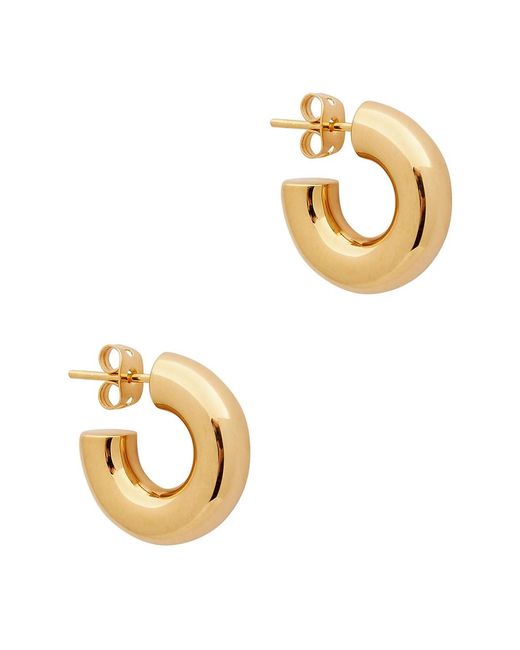Missoma Metallic Chunky Medium 18kt -plated Hoop Earrings